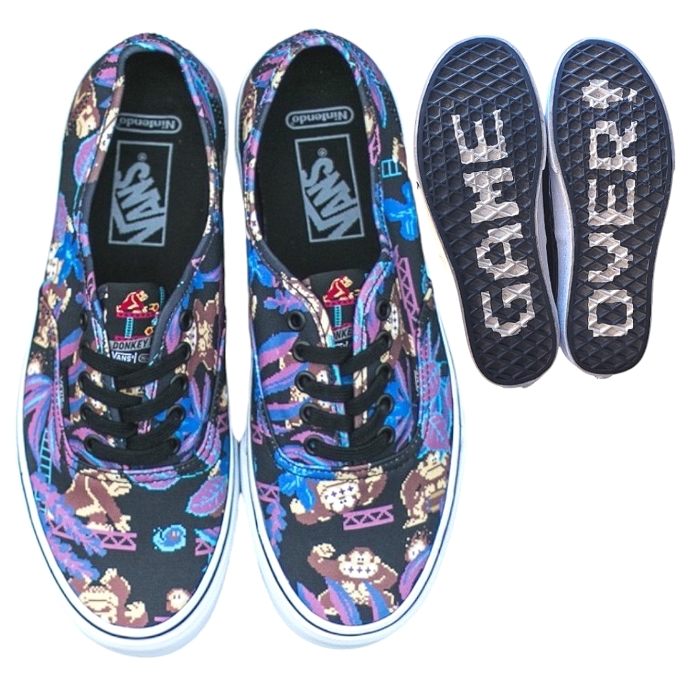 Vans x Nintendo Donkey Kong Sneakers Canvas Low Top W7 M5.5
